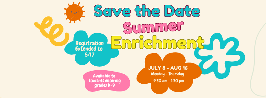Summer Enrichment Program Flyer