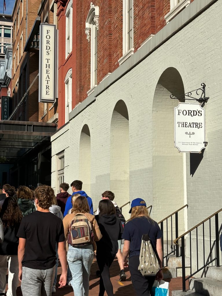 students outside ford's theater
