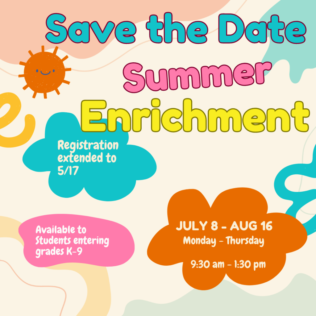 Summer enrichment program graphic