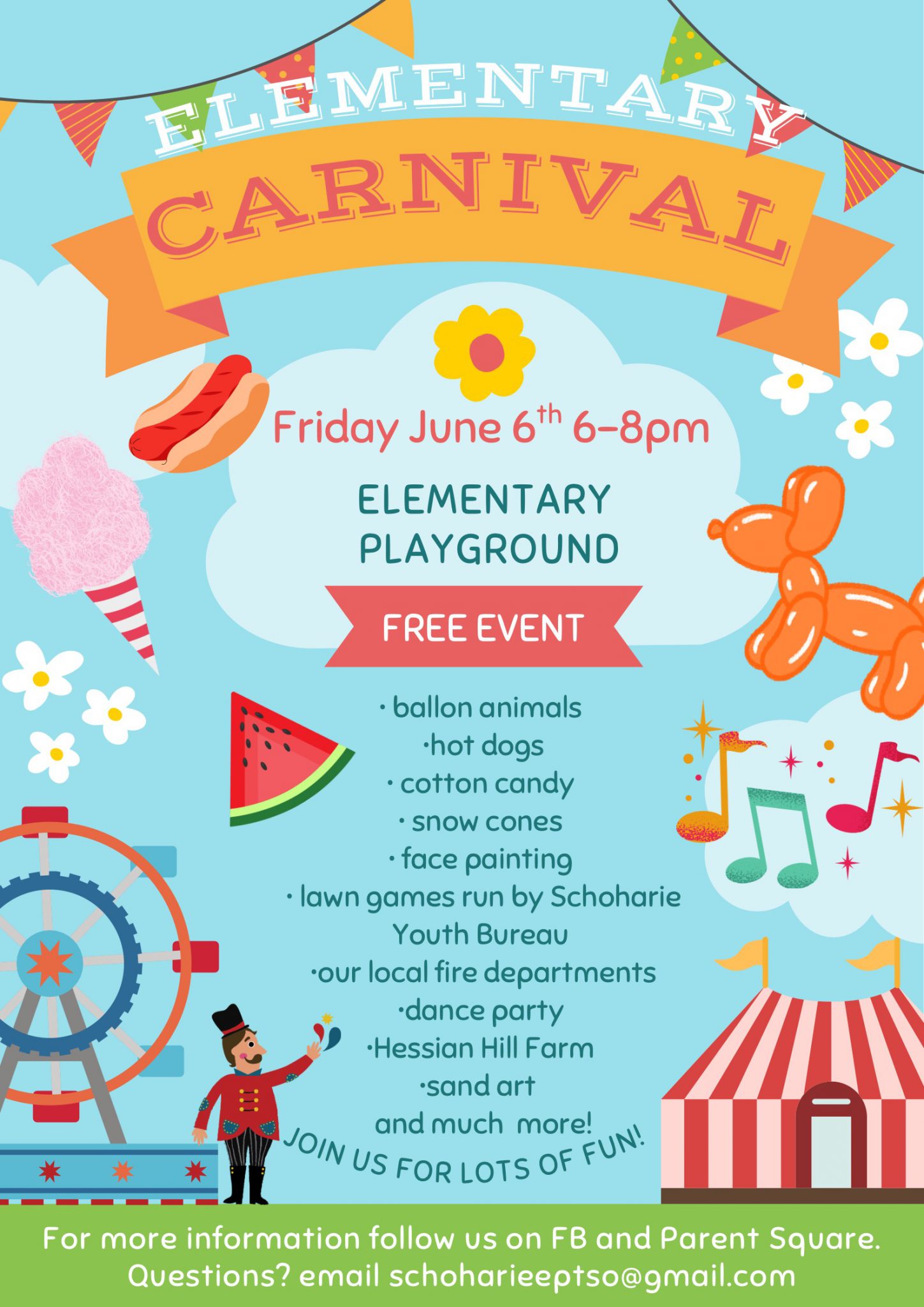 Elementary Carnival Set for Friday June 6 Schoharie Central School