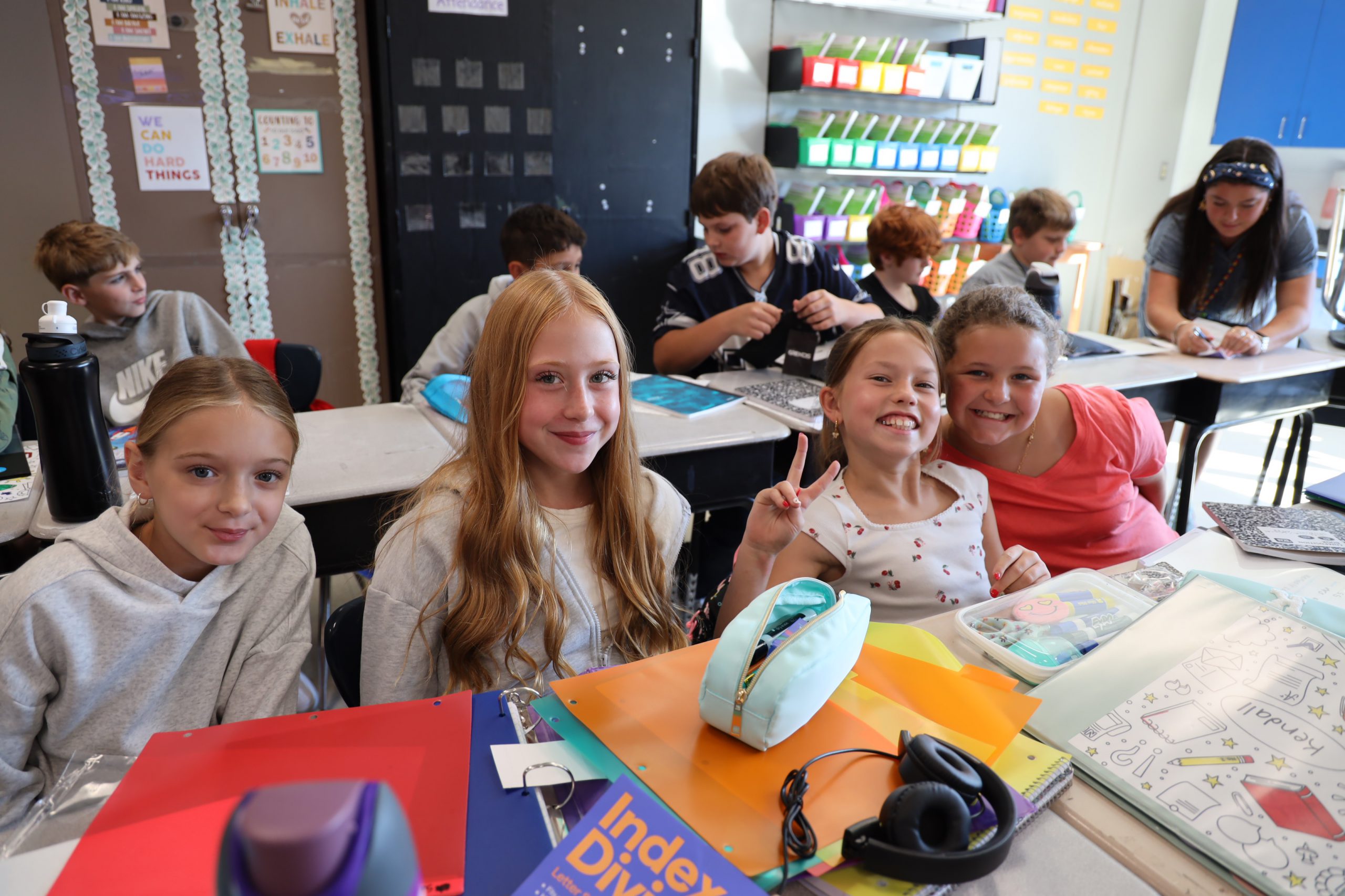 Students in a classroom