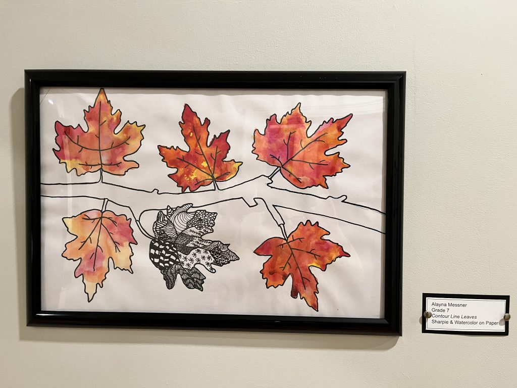 painting of leaves