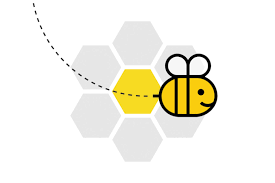 a graphic of a bee