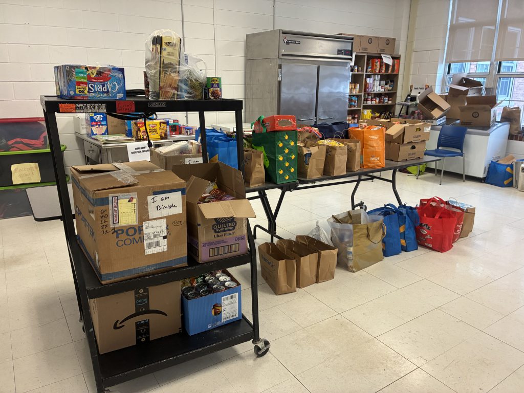 food is ready for distribution