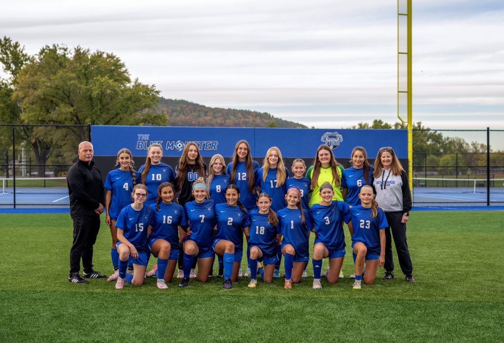 a sports team stands