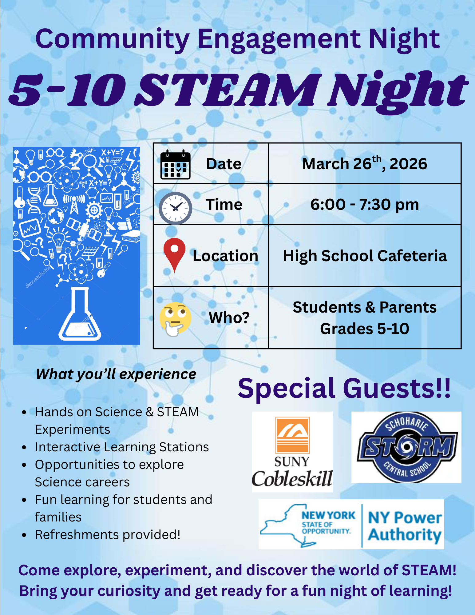 STEAM Night Set For March 26