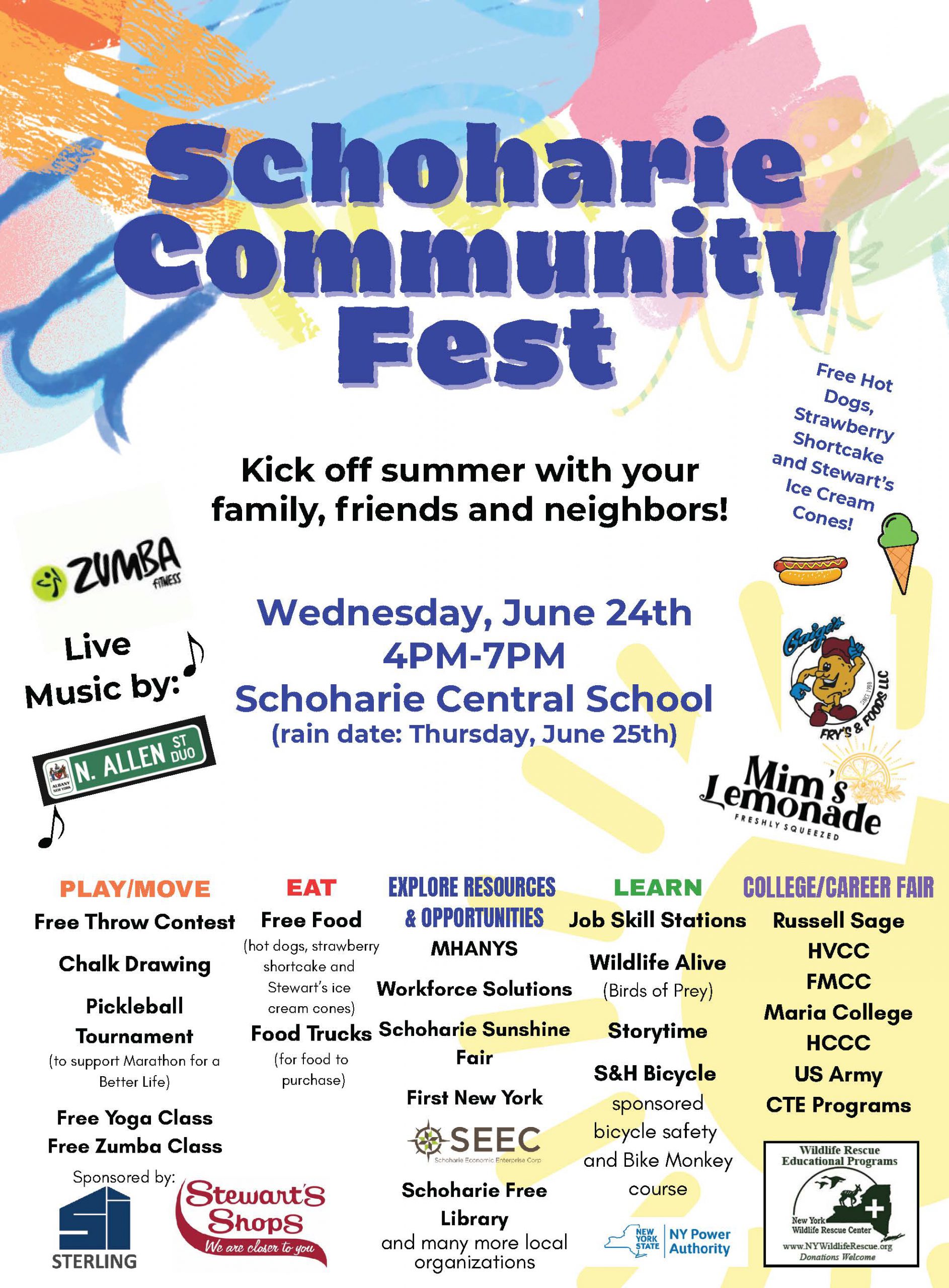 Schoharie Community Fest Flyer