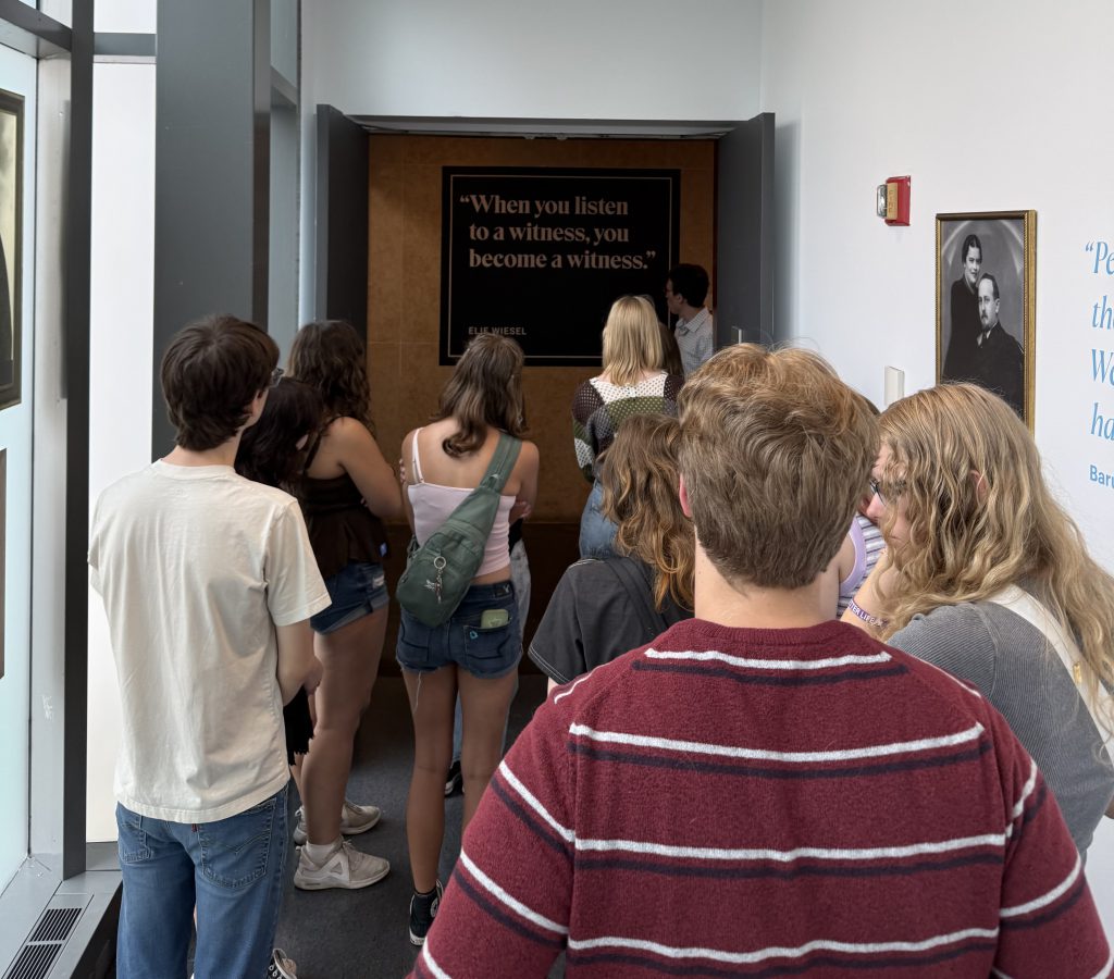 Students tour a museum
